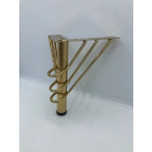Metal, 12*10*10 cm Gold Kaplama , Koltuk,baza Mobilya Ayağı ( 4 Adet)