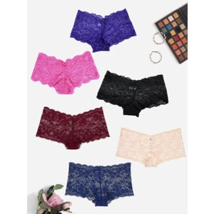 Gecko Collection Gecko Kadın Dantelli Boxer Külot 6 Adet