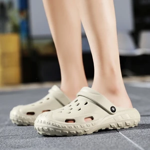 Kaymaz Çift Kullanımlı Erkek Sandalet - Bej (Yurt Dışından)