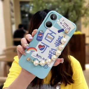 Telefon Kılıfı Oppo Realme 10 4g Zincirli Tam Kapaklı Telefon Kılıfı (Yurt Dışından)