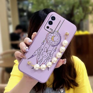 Telefon Kılıfı Oppo A55 4g Zincirli Tam Kapaklı Telefon Kılıfı (Yurt Dışından)