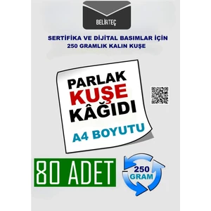 A4 Kalın Kuşe Kağıdı 250 gr Kalın Lazer Yazıcılar Için Parlak