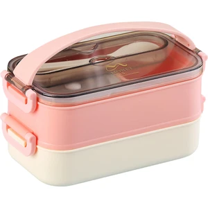 Bento 1200ML Lunchbox Yeni Koleksiyon 2 Katlı Çelik Sefer Tası Yemek Kutusu