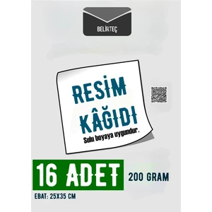 Resim Kağıdı Kalın Sulu Boyaya Uygun 200 gr