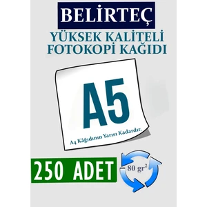 A5 Fotokopi Kağıdı 400 Adet Parlak Beyaz