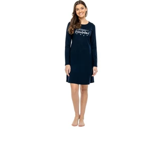 Mod Collection - Kadın Lacivert Yuvarlak Yaka Elbise  3969