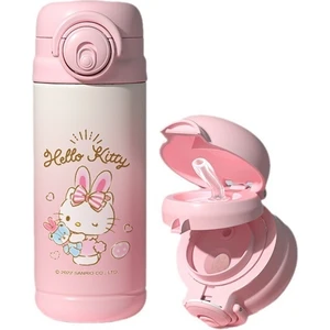 Hello Kitty Çift Içki Çocuk Paslanmaz Çelik Kupa (Yurt Dışından)