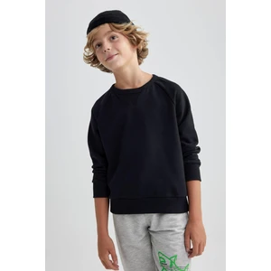 Erkek Çocuk Bisiklet Yaka Sweatshirt