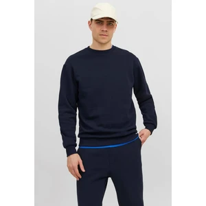 Jack & Jones Erkek Jjebradley Bisiklet Yaka Sweatshirt 12249341 Lacivert