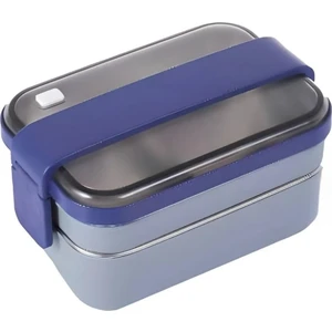 Bento 1200ML Çift Renk Lunchbox Yeni Koleksiyon 2 Katlı Çelik Sefer Tası Yemek Kutusu