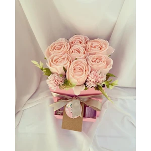 Zb Flowers Sevgiliye hediye Çekmeceli Kutuda Şakayık Gül sevgiliye Hediye doğum Günü içimden Geldi