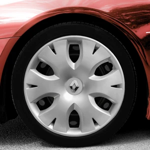 Renault Megane 2 15 Inç Uyumlu Jant Kapağı Amblemli Gri 4'lü Takım 141