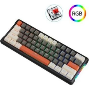 K610 Rgb Red Switch 61 Tuş Mini Gaming Oyuncu Kablolu Klavye Red Switch