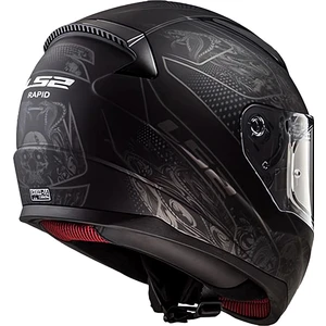 Ls2 Rapid Crypt Mat Siyah Kask (Sarı + Beyaz Cam )