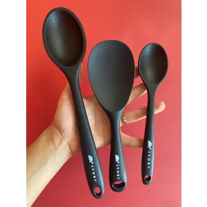 Sert Uçlu Isıya Dayanıklı Silikon Uzun Kaşık 28 cm / Kısa Kaşık 22 cm / Kısa Derin Kaşık 20 cm