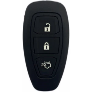 Ford Focus Anahtarsız Çalışma Silikon Anahtar Kılıfı ( Siyah )