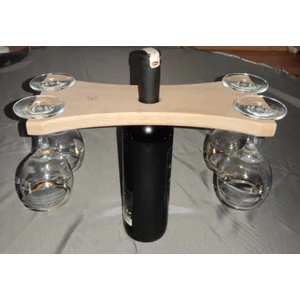 Dekoratif Ahşap Şaraplık Kayın