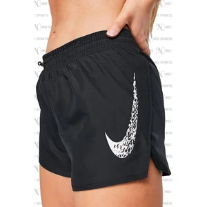 Dri-Fıt Swoosh Run Normal Belli Slip Astarlı Siyah Kadın Spor Şort