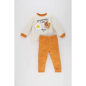 Erkek Bebek Baskılı Penye Uzun Kollu Pijama Takımı A9019A523AU