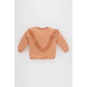 Kız Bebek Bisiklet Yaka Sweatshirt A9915A523AU