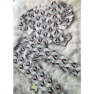 Enjoy Bebe Desenli Pamuklu Unisex Pijama Takımı 280