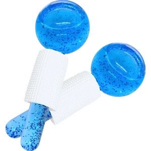 Ice Globes Buz Küresi Soğuk Masaj ve Terapi Topu 2 Adet Mavi