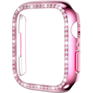 Heptek İletişim Apple Watch 2/3/4/5/6/7/8/se/nike 44MM Kılıf Taşlı Kasa Koruyucu 360 Tam Koruma Kapak (Gard 05)