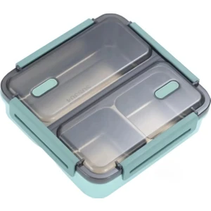 Bento 950ML Lunchbox Yeni Koleksiyon Tek Katlı 3 Bölmeli Çelik Sefer Tası Yemek Kutusu