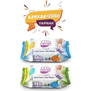 Alo Baby Alobaby Ekopack Islak Havlu 120LI - 24 x 120LI - 2880 Adet
