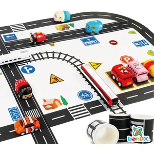 Otobant Eğitici Ve Eğlenceli Yol Yapım Road Tape  TRAFİK OYUN BANDI 7 CM EN 10 METRE UZUNLUK