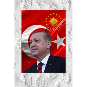 Morfil Sanat Atölyesi Recep Tayyip Erdoğan Cumhurbaşkanı Erdoğan Rte Kanvas Tablo (7 Farklı Ölçü)