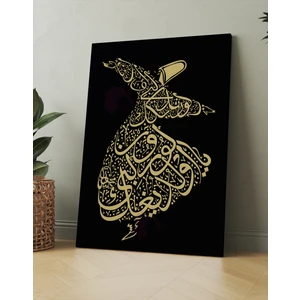 Morfil Sanat Atölyesi Ya Olduğun Gibi Görün Ya Göründüğün Gibi Ol Mevlana Islami Dini Hat Kanvas Tablo ( 7 Farklı Ölçü )