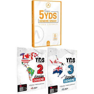 Panem Yayınları Akın Dil YDS ingilizce 5 Deneme - YDS Özgün İngilizce 2-3 Deneme Seti (10 Deneme)