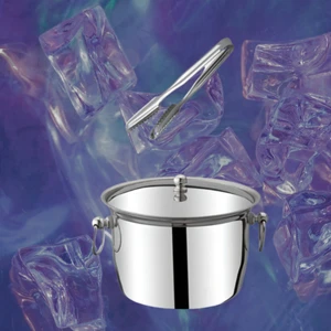 Kadim Vizyon Termoslu Çelik Buz Kovası ve Maşa