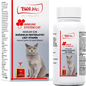 Immune System Kediler Için Likit Vitamin 100 ml