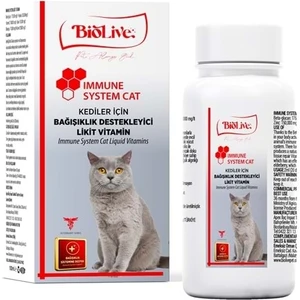 Kediler Için B Vitamin Multivitamin Biotin Tüy Döküm Tüy Sağlığı 100 ml
