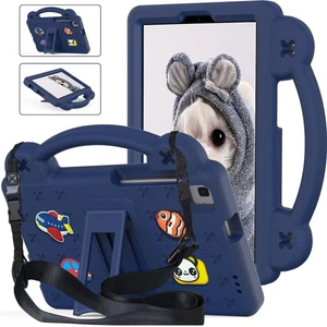 M.TK Moveteck Samsung Galaxy Tab A7 Lite 8.7 SM-T220 Kılıf Çocuklar Için Eğlenceli Askılı Standlı Nemo Karikatürlü Kids Okul Kılıfı