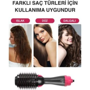 1200 W Hava Üflemeli Saç Şekillendirici Düzleştirici Fön Tarağı Saç Kurutma