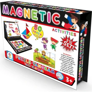 LC7163 Manyetik Aktivite Setim (Tangram-Puzzle-Yazı Tahtası Bir Arada)