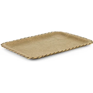 Deri Tepsi - El Yapımı 1 Adet 20X30 cm Bej LT2030