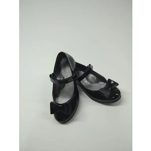 Rose Club Kids Kız Bebek Çocuk Siyah Rugan  Babet Ayakkabı