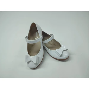 Rose Club Kids Kız Bebek Çocuk Beyaz Rugan  Babet Ayakkabı