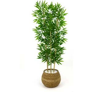 Yapay Bambu Ağacı 140CM Hasır Geoit Saksıda