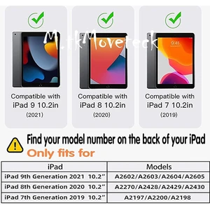 M.TK Moveteck Apple Ipad 7. 8. 9. Nesil 10.2 Uyumlu Kılıf Defender Standlı Kalem Yuvalı Yumuşak Renkli Silikon Askılı 360 Zırh Tank Kapak