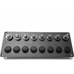 IoT KAAN Bfy Switch Panel 8'li Kırmızı Işıklı Sigortalı