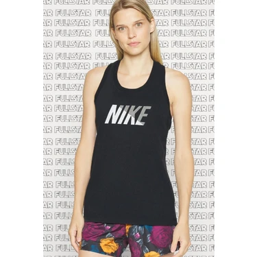 Nike Tee Dri Fit Tank Top Cotton Pamuklu Askılı Siyah Kadın