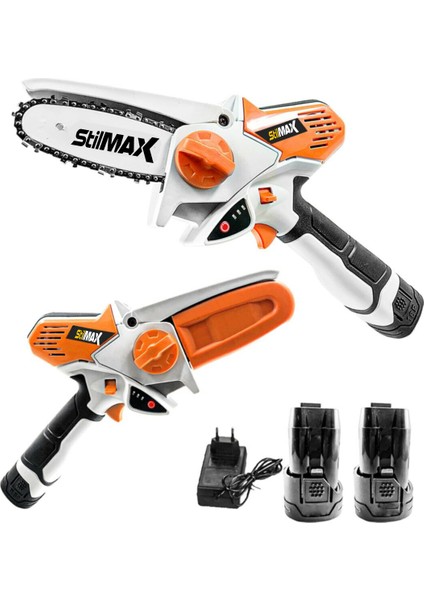 Germany 24V 4AH Lion Çift Akülü Şarjlı Mini Dal Budama Makinesi