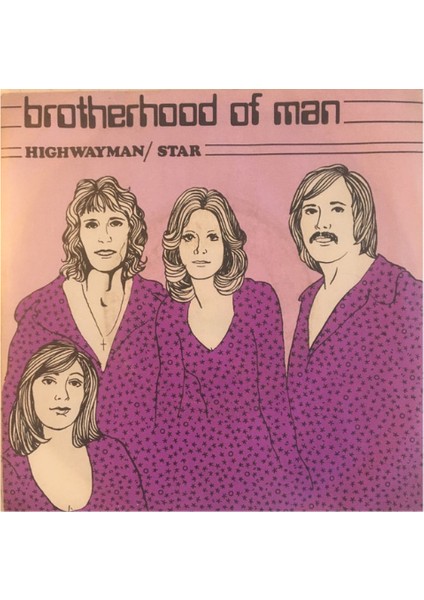 Brotherhood Of Man - Highwayman - Star / 45'lik