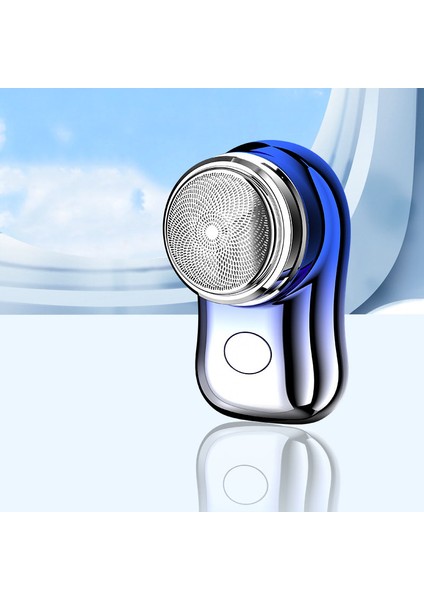 USB Şarjlı Traş Makinesi - Mavi (Yurt Dışından)