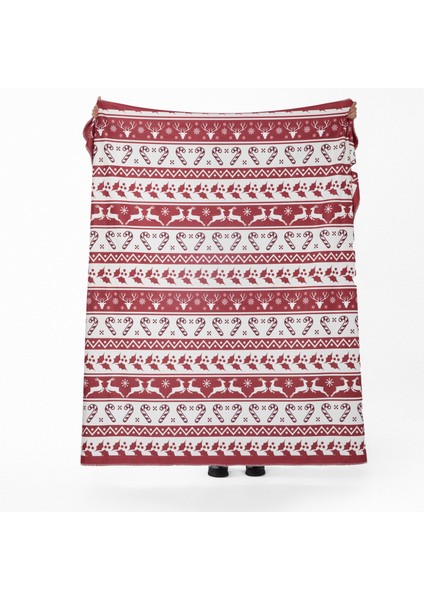 White Santa Polar Tv Battaniyesi